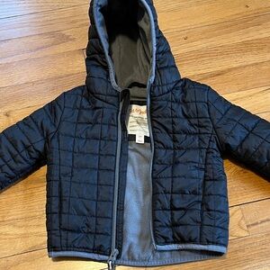 Cat & Jack Black Quilted Kids Puffer Jacket